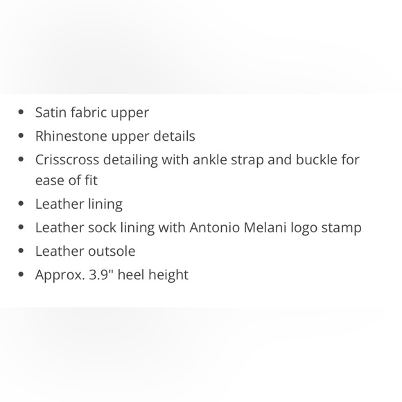 Antonio Melani Hazlyn Satin Rhinestone Embellished Strappy Dress Sandals - Picture 7 of 7